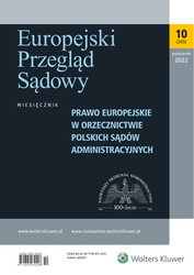: Europejski Przegląd Sądowy - e-wydanie – 10/2022