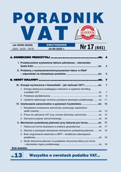 : Poradnik VAT - e-wydania – 17/2025