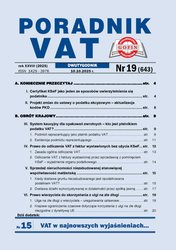 : Poradnik VAT - e-wydania – 19/2025
