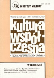 : Kultura Współczesna - e-wydanie – 2/2001
