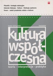 : Kultura Współczesna - e-wydanie – 3/2003