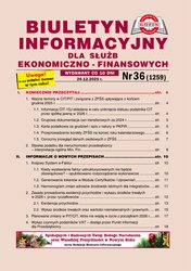 : Biuletyn Informacyjny dla Służb Ekonomiczno-Finansowych - e-wydania – 36/2025