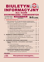 : Biuletyn Informacyjny dla Służb Ekonomiczno-Finansowych - e-wydania – 9/2026